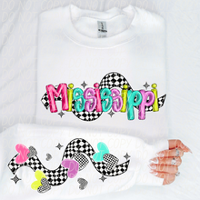 Load image into Gallery viewer, Bright Checkered States(All 50 states available) DTF TRANSFER