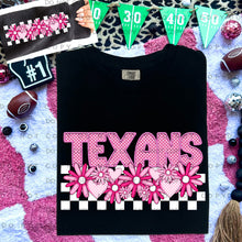 Load image into Gallery viewer, Pink Checkered Floral Faux Embroidery Mascot TRANSFER CAP DEC
