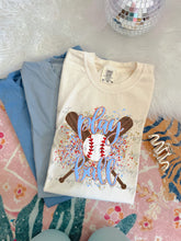 Load image into Gallery viewer, Play Ball Bat Ball Splatter TRANSFER TCC ET FEB 26