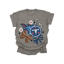 Load image into Gallery viewer, Bow + Flower Football Team DROPDOWN TRANSFER MWG JUNE 25