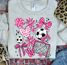 Load image into Gallery viewer, Play Ball Soccer Collage DROPDOWN TRANSFER BIA