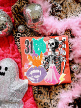 Load image into Gallery viewer, Distressed Halloween Cutout Collage Vampire Fangs Skeleton Ghost Bat TRANSFER CARTER AUG 26