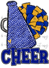 Load image into Gallery viewer, Cheer Megaphone (Add Name) Customized DTF TRANSFER