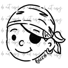 Load image into Gallery viewer, Doodle Single Color Mascots Dropdown TRANSFER