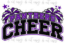 Load image into Gallery viewer, Cheer Glitter Poms Mascots TRANSFER CYBER JUNE 26