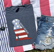 Load image into Gallery viewer, Patriotic Dog Designs White Text SWD MAY DROPDOWN TRANSFER