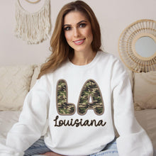 Load image into Gallery viewer, Bubble Camo Faux Embroidery States DTF TRANSFER