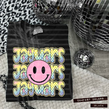 Load image into Gallery viewer, Rainbow Checker Pink Happy Stacked Mascots Dropdown TRANSFER CAP JUNE 25