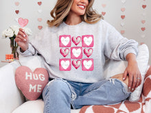 Load image into Gallery viewer, Pink White Heart Box Collage TRANSFER