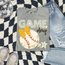 Load image into Gallery viewer, Dalmatian Game Day Baseball With Bow DROPDOWN TRANSFER CAP FEB