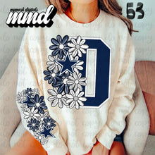 Load image into Gallery viewer, Floral Skulls And Letters Sports Team With Sleeve TRANSFER MMD