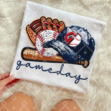 Load image into Gallery viewer, Gameday Sequin Baseball Hat Glove Teams Dropdown TRANSFER CCD INS