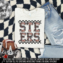 Load image into Gallery viewer, Football Faux Embroidery Checkered Mascots DROPDOWN TRANSFER CAP 24