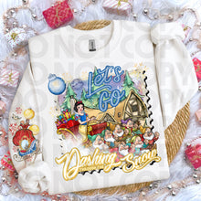 Load image into Gallery viewer, Dashing Through The Snow Character Dropdown SLEEVE OPTION DROPDOWN TRANSFER RHD NOV 25