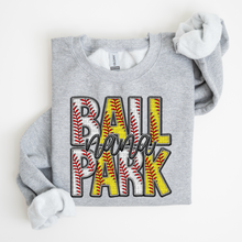 Load image into Gallery viewer, Ballpark Faux Embroidery Names DROPDOWN TRANSFER SDD