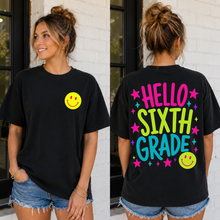 Load image into Gallery viewer, Hello Pink Yellow Smile Grades WITH POCKET DROPDOWN TRANSFER PARJO JULY 26