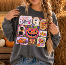 Load image into Gallery viewer, Hello Falloween Collage DTF TRANSFER TUESDAY