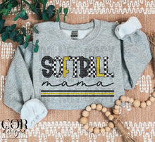 Load image into Gallery viewer, Softball Mama Checkered Color Dropdown TRANSFER FEB COR