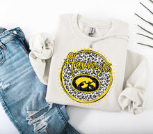 Load image into Gallery viewer, Grey Leopard Circle Team Mascot DROPDOWN TRANSFER CAP