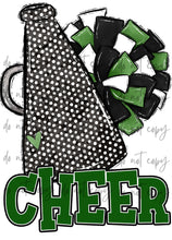 Load image into Gallery viewer, Cheer Megaphone (Add Name) Customized DTF TRANSFER
