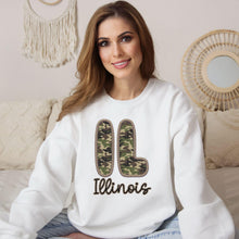 Load image into Gallery viewer, Bubble Camo Faux Embroidery States DTF TRANSFER