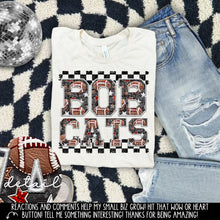Load image into Gallery viewer, Football Faux Embroidery Checkered Mascots DROPDOWN TRANSFER CAP 24