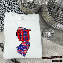 Load image into Gallery viewer, RWB Glitter States (all 50 states available) TRANSFER CAP APR