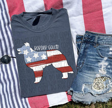 Load image into Gallery viewer, Patriotic Dog Designs White Text SWD MAY DROPDOWN TRANSFER