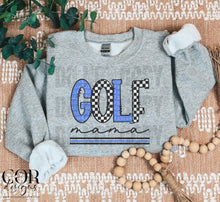 Load image into Gallery viewer, Golf Mama Checkered Color Dropdown TRANSFER MAR COR