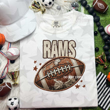 Load image into Gallery viewer, Neutral Football Faux Embroidery Mascot DROPDOWN TRANSFER HMWK 24