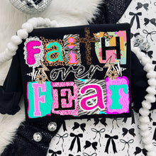 Load image into Gallery viewer, Faith Over Fear Leopard Zebra Magazine Cutout TRANSFER DWS FEB 26