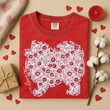 Load image into Gallery viewer, Valentine Red Floral Dog Breed Option DROPDOWN TRANSFER SWD DEC 25