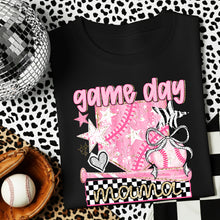 Load image into Gallery viewer, Game Day Mama Pink Star Checker DROPDOWN TRANSFER DWS MAR 26