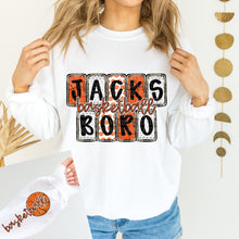 Load image into Gallery viewer, Basketball Boxes Letters Mascots With SLEEVE OPTION TRANSFER CAP JAN