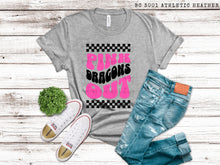 Load image into Gallery viewer, Checkered On Wednesday We Wear Pink Mascots Drop Down TRANSFER