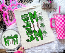 Load image into Gallery viewer, Floral Baseball Mom With Pocket DROPDOWN TRANSFER CAP MAR