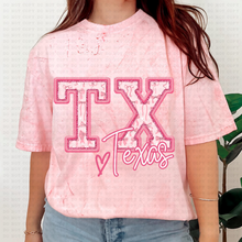 Load image into Gallery viewer, Pink Coquette Bow Heart State(all 50 states available) TRANSFER ECHT MAR