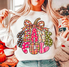 Load image into Gallery viewer, Colorful Thankful Pumpkin With Bow TRANSFER TUESDAY
