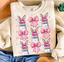 Load image into Gallery viewer, Pink Bow Bunny Collage TRANSFER