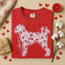 Load image into Gallery viewer, Valentine Red Floral Dog Breed Option DROPDOWN TRANSFER SWD DEC 25