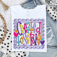 Load image into Gallery viewer, Purple Doodle Frame DROPDOWN TRANSFER SWD JULY