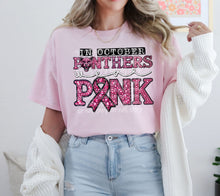 Load image into Gallery viewer, In October Mascots Wear Pink Faux Rhinestone Mascots DROPDOWN TRANSFER