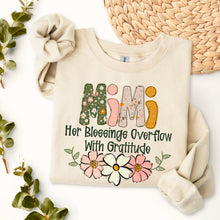 Load image into Gallery viewer, Her Blessings Overflow With Gratitude Names DROPDOWN TRANSFER SDD JAN