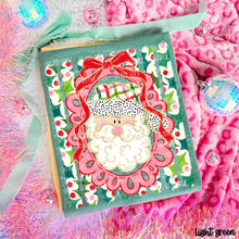 Load image into Gallery viewer, Polka Dot Hat Santa Red/Pink Frame & Bow Holly Lines Skin Tone DROPDOWN TRANSFER CARTER OCT 26