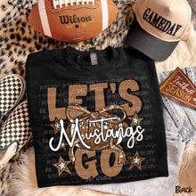 Load image into Gallery viewer, Let's Go Brown Dotted Distressed Star Bow Football Mascots DROPDOWN TRANSFER CARTER OCT 26