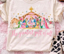 Load image into Gallery viewer, The Greatest Gift Of All Matthew 1:21 Watercolor TRANSFER TUESDAY