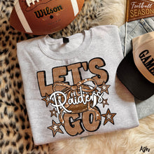 Load image into Gallery viewer, Let's Go Brown Dotted Distressed Star Bow Football Mascots DROPDOWN TRANSFER CARTER OCT 26