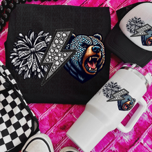 Load image into Gallery viewer, Rhinestone Cheer Bolt Mascot DROPDOWN TRANSFER