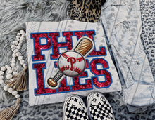 Load image into Gallery viewer, Baseball Faux Embroidery Mascots Dropdown TRANSFER TGG SEP 24