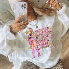 Load image into Gallery viewer, Taylor Sw_ft Pink Gold Glitter TRANSFER RWH DEC
